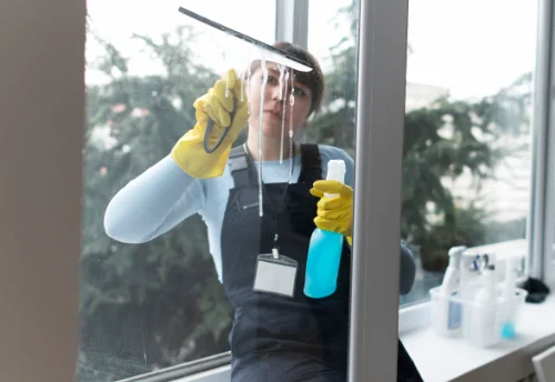 Nettoyage de vitres intérieures et extérieures à la Chapelaude